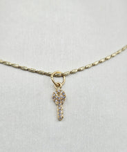 Load image into Gallery viewer, Diamond Key Charm - 14K Yellow Gold