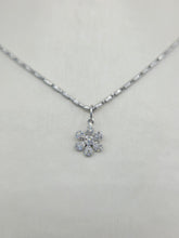Load image into Gallery viewer, Diamond Flower Charm - 14K Gold