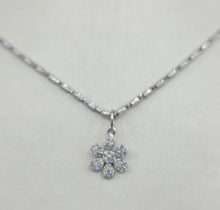 Load image into Gallery viewer, Diamond Flower Charm - 14K Gold