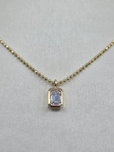 Load image into Gallery viewer, Emerald Cut Diamond Pendant Necklace - 14K Gold