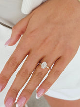 Load image into Gallery viewer, Lab Created 1.48 Oval Diamond Engagement Ring with Hidden Halo - 14K Yellow Gold