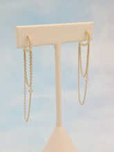 Load image into Gallery viewer, Diamonds by the Yard Huggie Hoop Earrings - 14K Gold
