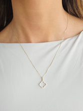 Load image into Gallery viewer, Diamond Clover Pendant - 14K Yellow Gold