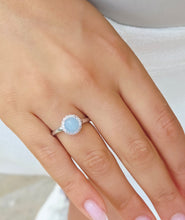 Load image into Gallery viewer, Milky Aquamarine Dazzle Ring - Samuel B