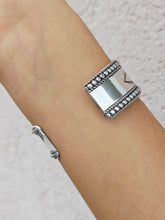 Load image into Gallery viewer, Tribal Cuff Bracelet - Sterling Silver