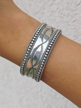 Load image into Gallery viewer, Tribal Cuff Bracelet - Sterling Silver
