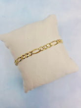 Load image into Gallery viewer, Men’s Figaro Link Bracelet - 14k Gold