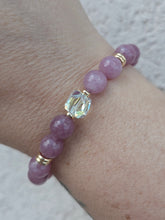 Load image into Gallery viewer, Bella on Lavender Rose Quartz Beaded Bracelet - Stash