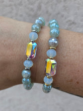 Load image into Gallery viewer, Adrian Mystic Aqua Agate Beaded Bracelet - Stash
