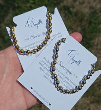 Load image into Gallery viewer, Serenity Bracelet - Silver with Gold -TJazelle