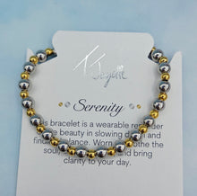 Load image into Gallery viewer, Serenity Bracelet - Silver with Gold -TJazelle