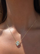 Load image into Gallery viewer, Diamond Cut Clover Necklace - Gold Plated Sterling Silver