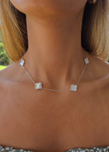 Load image into Gallery viewer, Mother of Pearl Five Clover Necklace - Sterling Silver
