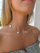 Load image into Gallery viewer, Mother of Pearl Five Clover Necklace - Sterling Silver