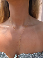 Load image into Gallery viewer, Paperclip Y Chain - 14K Yellow Gold