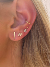 Load image into Gallery viewer, Diamond Bar Stud Earring - 14K Yellow Gold