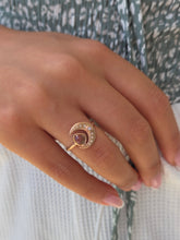 Load image into Gallery viewer, Shimmering Moon Ring - 14K Rose Gold - Sirciam