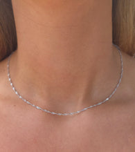 Load image into Gallery viewer, Singapore Dainty White Gold Chain