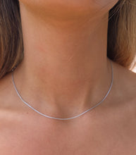 Load image into Gallery viewer, 16" Sparkly-Cut Wheat Chain - 14K White Gold