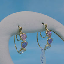 Load image into Gallery viewer, Hearts Earring - 14k Gold Estate