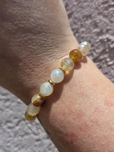 Load image into Gallery viewer, Faceted Moonstone &amp; Sunset Quartz Stacker - Marie's TJazelle Exclusive