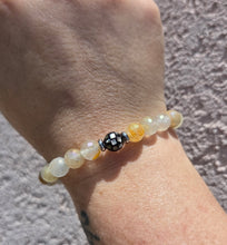 Load image into Gallery viewer, Black Shell on Sunset Quartz Stacker - Marie's TJazelle Exclusive