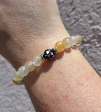 Load image into Gallery viewer, Black Shell on Sunset Quartz Stacker - Marie's TJazelle Exclusive