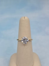 Load image into Gallery viewer, 2.03 Round Brilliant Lab Diamond Engagement Ring with Hidden Halo - 14K Yellow Gold
