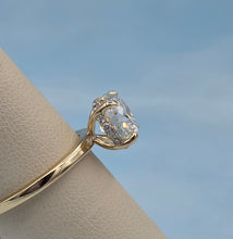 Load image into Gallery viewer, 2.03 Round Brilliant Lab Diamond Engagement Ring with Hidden Halo - 14K Yellow Gold