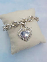 Load image into Gallery viewer, Judith Ripka Heart Sterling Silver Bracelet - Estate