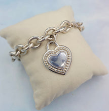 Load image into Gallery viewer, Judith Ripka Heart Sterling Silver Bracelet - Estate