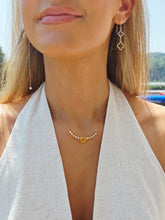 Load image into Gallery viewer, Yellow Sapphire &amp; Diamond Heart Necklace - 18K Yellow Gold