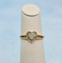 Load image into Gallery viewer, Opal Heart Ring - 14k Gold - Estate