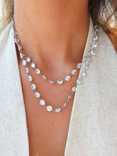 Load image into Gallery viewer, 36" White Topaz Necklace - Sterling Silver