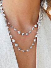 Load image into Gallery viewer, 36" White Topaz Necklace - Sterling Silver