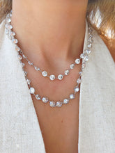 Load image into Gallery viewer, 36" White Topaz Necklace - Sterling Silver