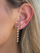 Load image into Gallery viewer, Illusion Diamond Drop Earrings - 14K White Gold