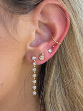 Load image into Gallery viewer, Illusion Diamond Drop Earrings - 14K White Gold