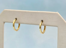 Load image into Gallery viewer, Thin &amp; Petite Everyday Gold Huggies - 14K Yellow Gold