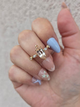 Load image into Gallery viewer, 14K Yellow Gold Marquise Peach Morganite and Diamond Ring - Marie's Custom Design