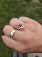 Load image into Gallery viewer, 14K Yellow Gold Marquise Peach Morganite and Diamond Ring - Marie's Custom Design
