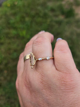 Load image into Gallery viewer, 14K Yellow Gold Marquise Peach Morganite and Diamond Ring - Marie's Custom Design