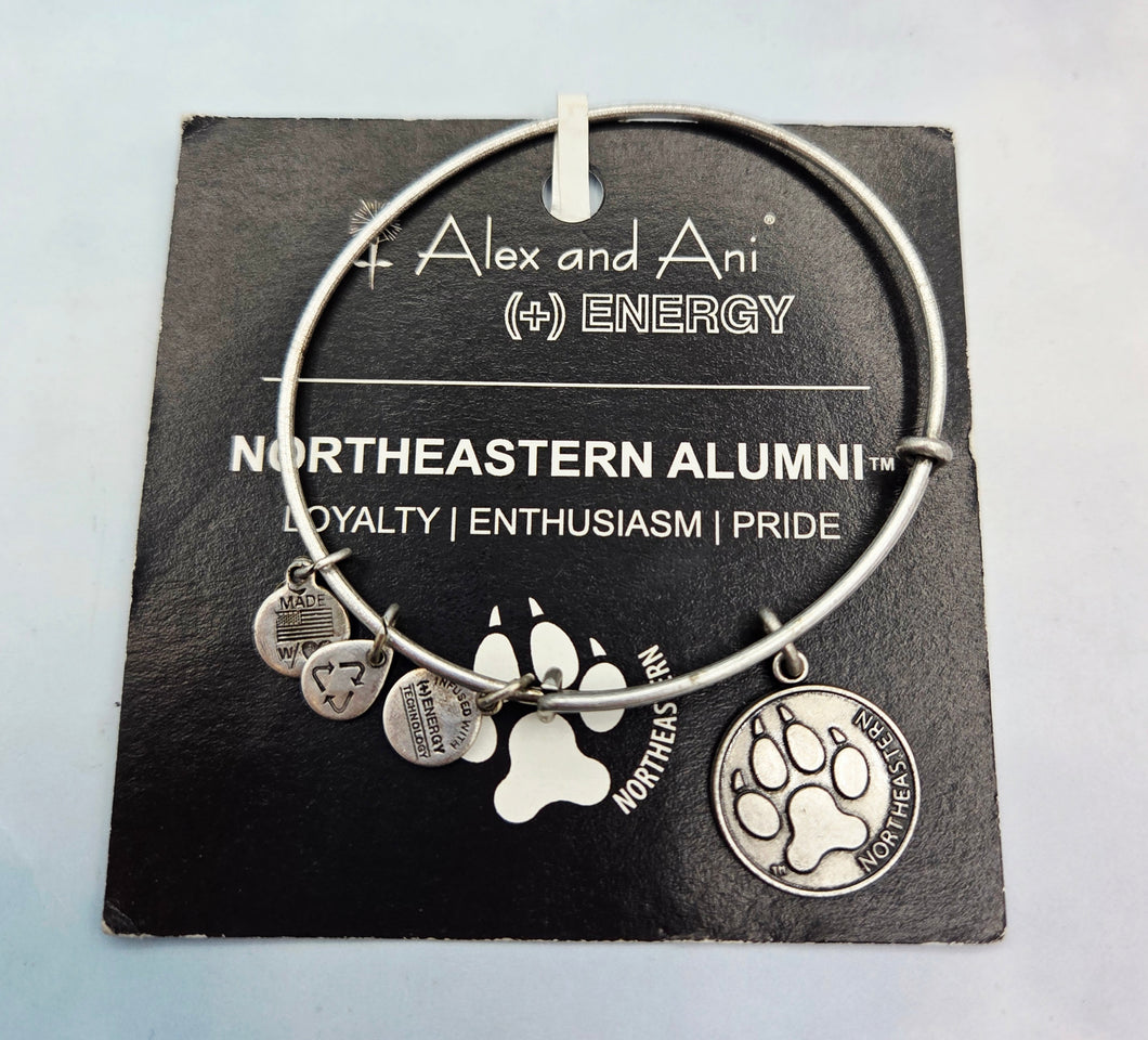 Northeastern Charm Bangle Bracelet- Alex and Ani