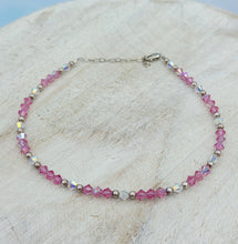 Load image into Gallery viewer, Pink Crystal &quot;Amanda&quot; Style Anklet with Crystal AB - Our Whole Heart