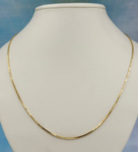 Load image into Gallery viewer, 24” Box Chain - 14K Yellow Gold