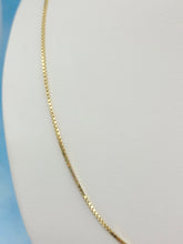 Load image into Gallery viewer, 24” Box Chain - 14K Yellow Gold
