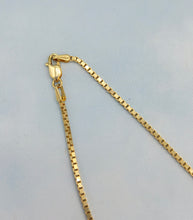 Load image into Gallery viewer, 24” Box Chain - 14K Yellow Gold