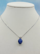 Load image into Gallery viewer, Blue Star Sapphire Necklace - Sterling Silver