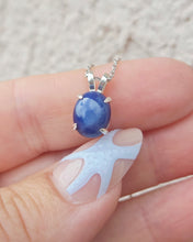 Load image into Gallery viewer, Blue Star Sapphire Necklace - Sterling Silver