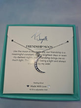 Load image into Gallery viewer, "Friendship Moon" Silver Necklace - TJazelle